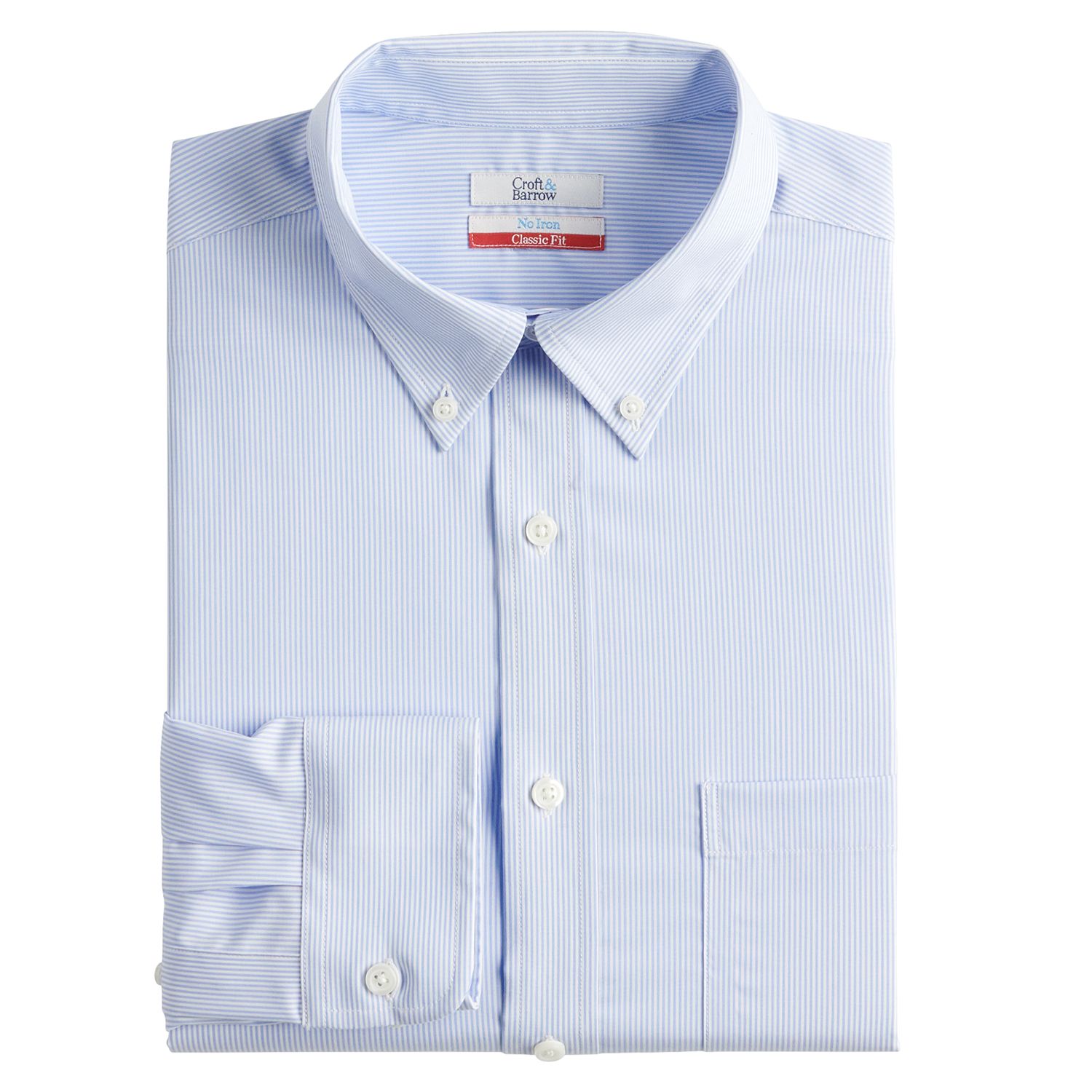 No-Iron Button-Down Collar Dress Shirt